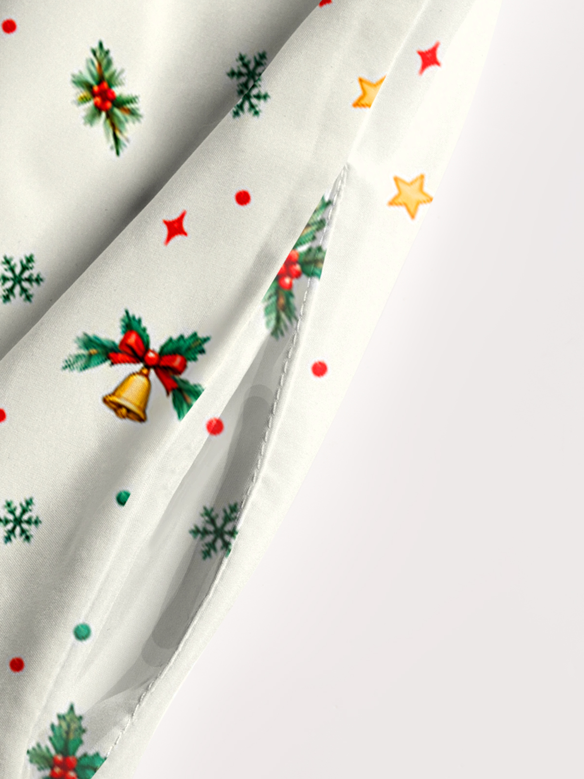 Christmas Farm Animals Print Wide Straps Maxi Dress With Pockets