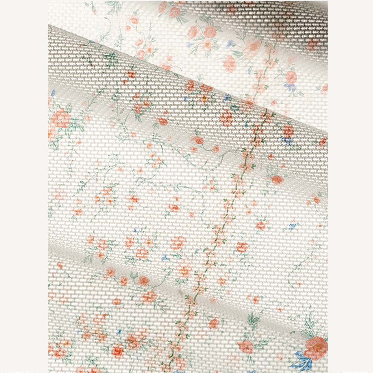 V-Neck Short Sleeve Wild Bloom Print Mesh Top