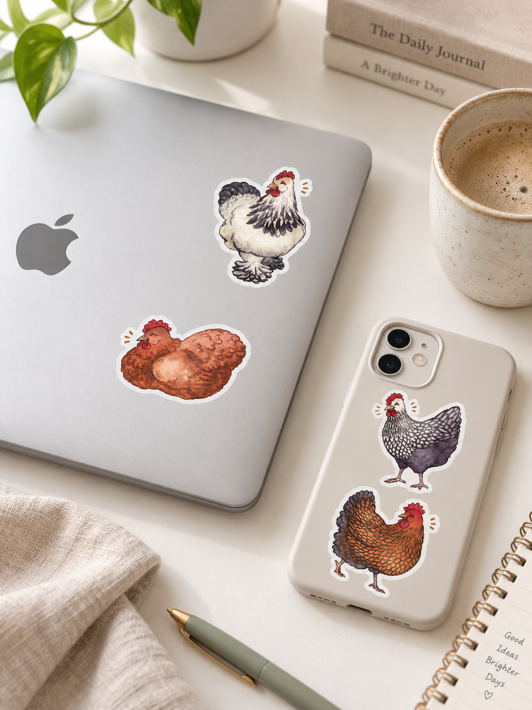 Farmhouse Hen Stickers