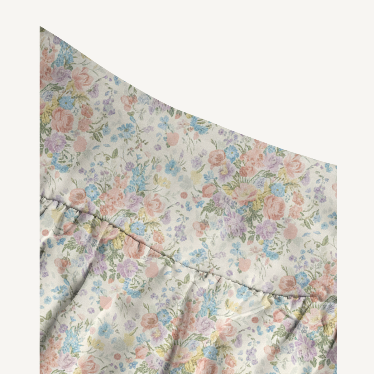 Morning Dew Bouquet Print Maxi Skirt