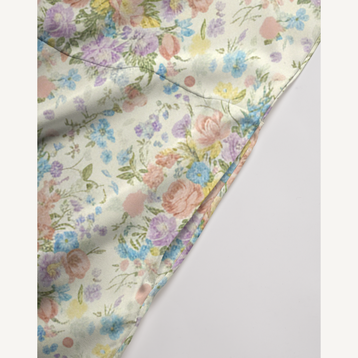 V-Neck Morning Dew Bouquet Boho Jumpsuit with Pockets for Women