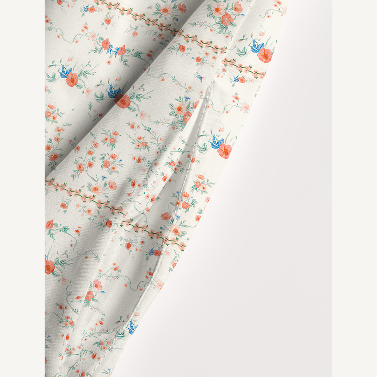 Square Neck Wild Bloom Print Slip Dress