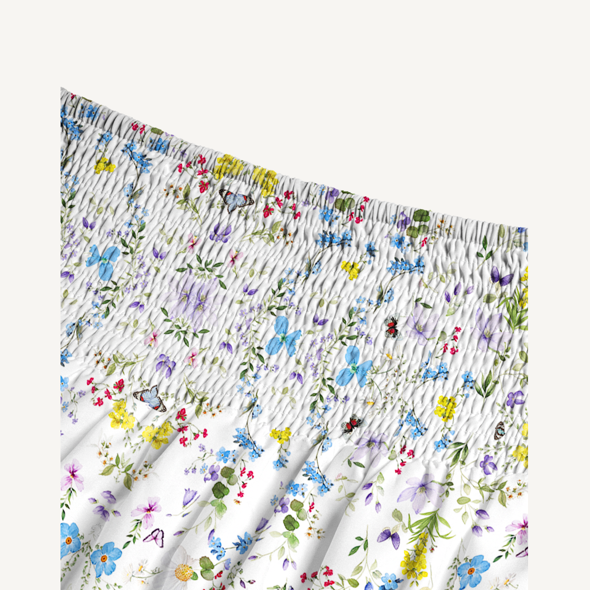 Butterfly Trail Print Maxi Skirt