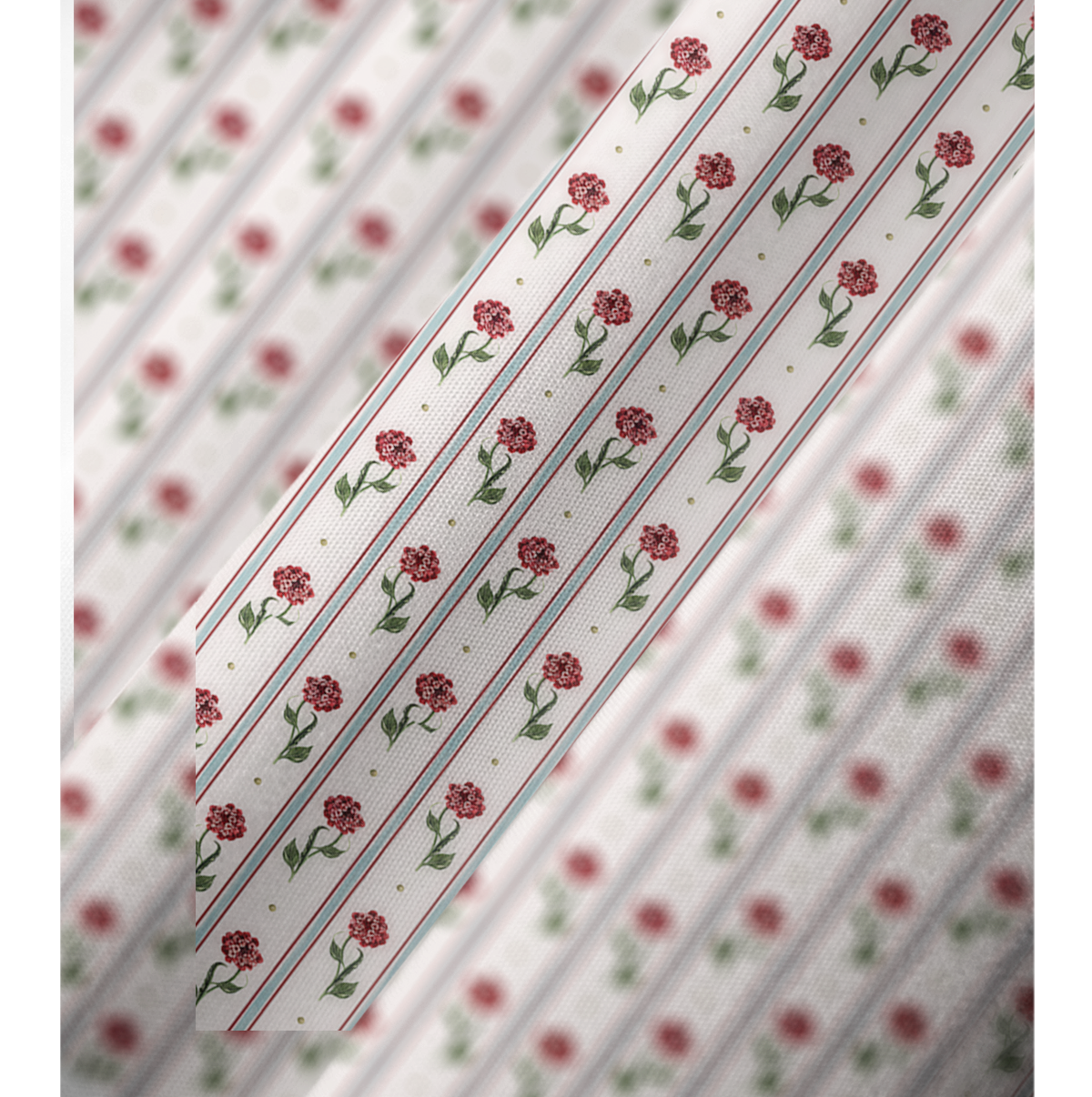  V‑Neck Crimson Dianthus Kimono Sleeve Kaftan Dress