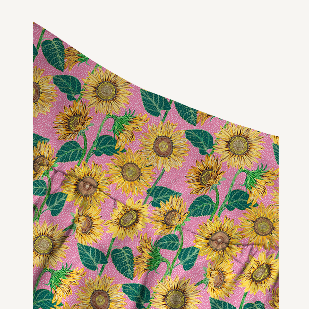 Vibrant Sunflower Floral Print Maxi Skirt