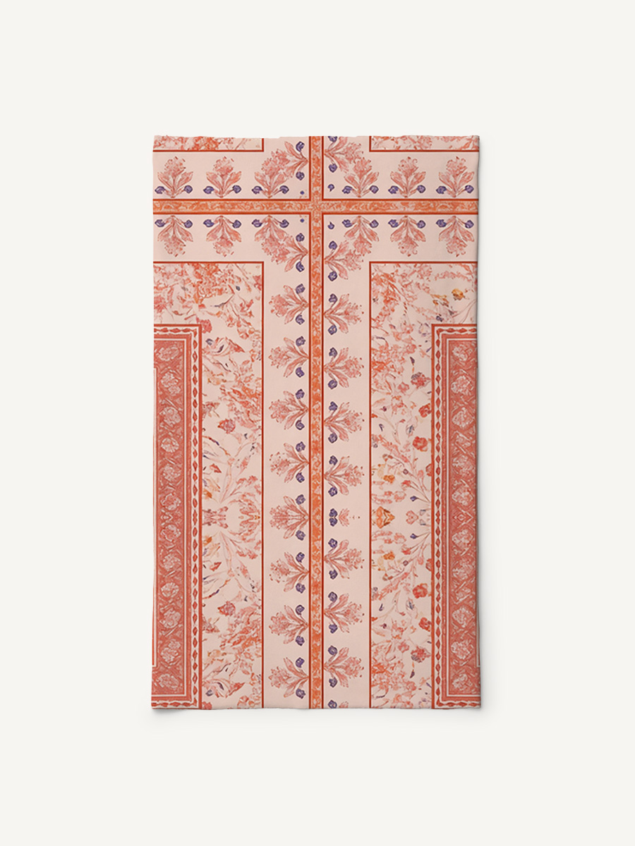 Dahlia Print Boho Bandeau Headband