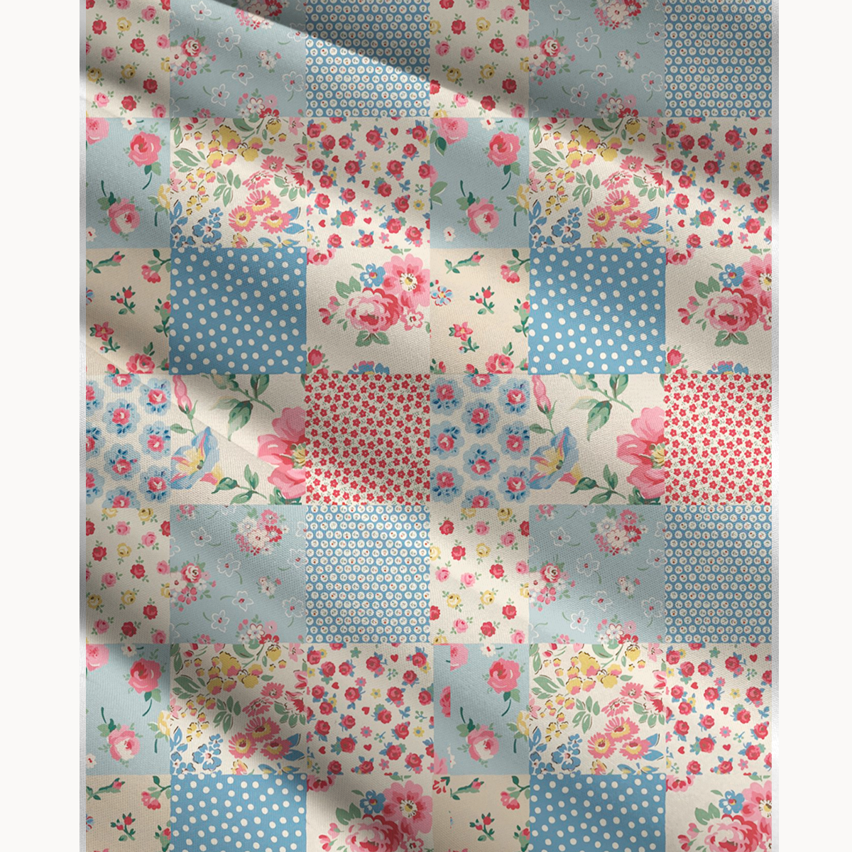 Pastel Patc Print Maxi Skirt