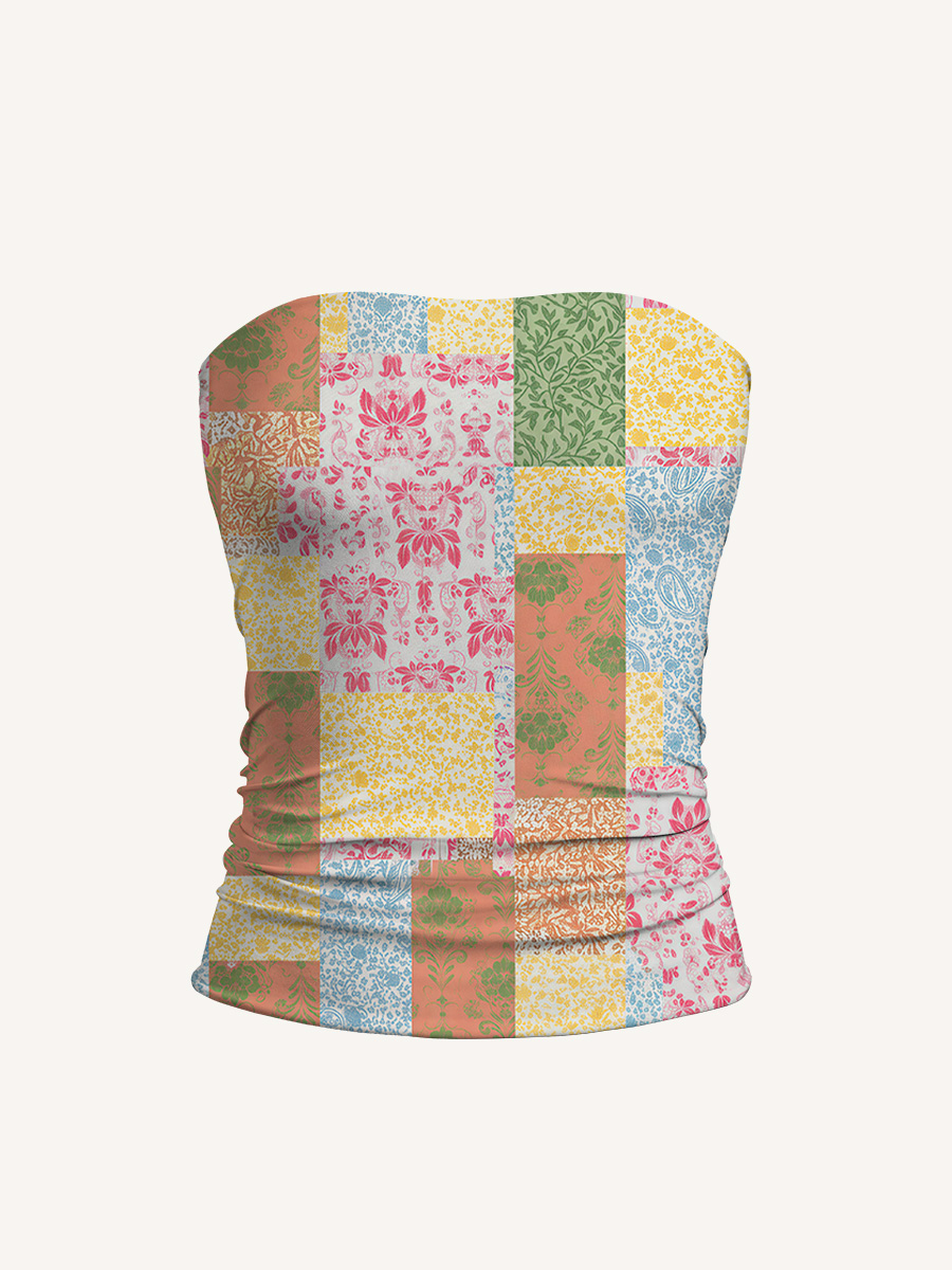 Morning Patch Print Boho Bandeau Headband