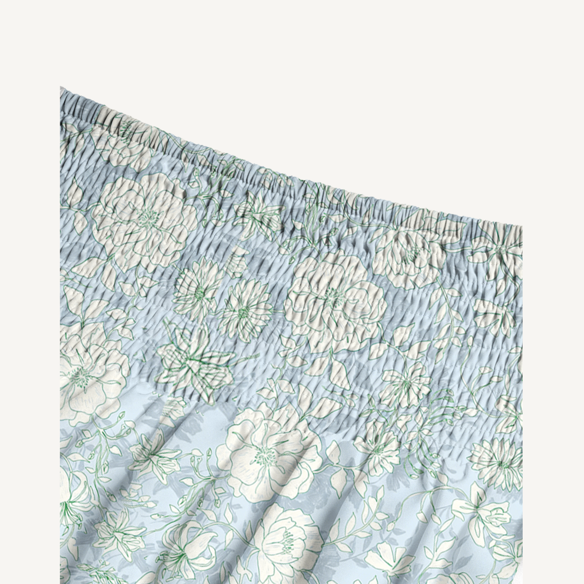 Mist Floral Print Maxi Skirt