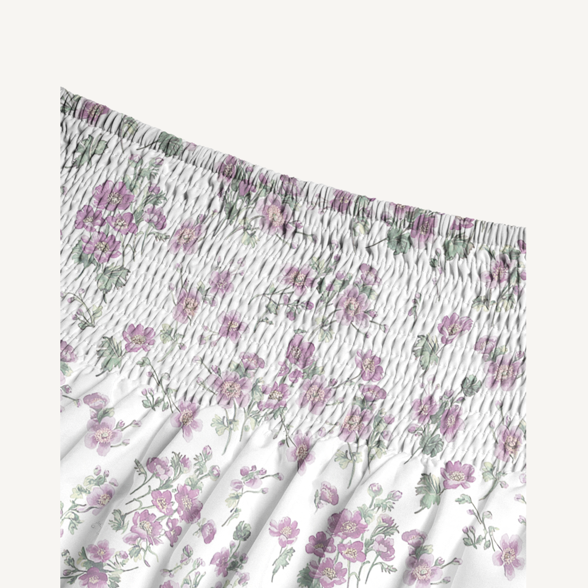 Lavender Field Whisper Print Maxi Skirt