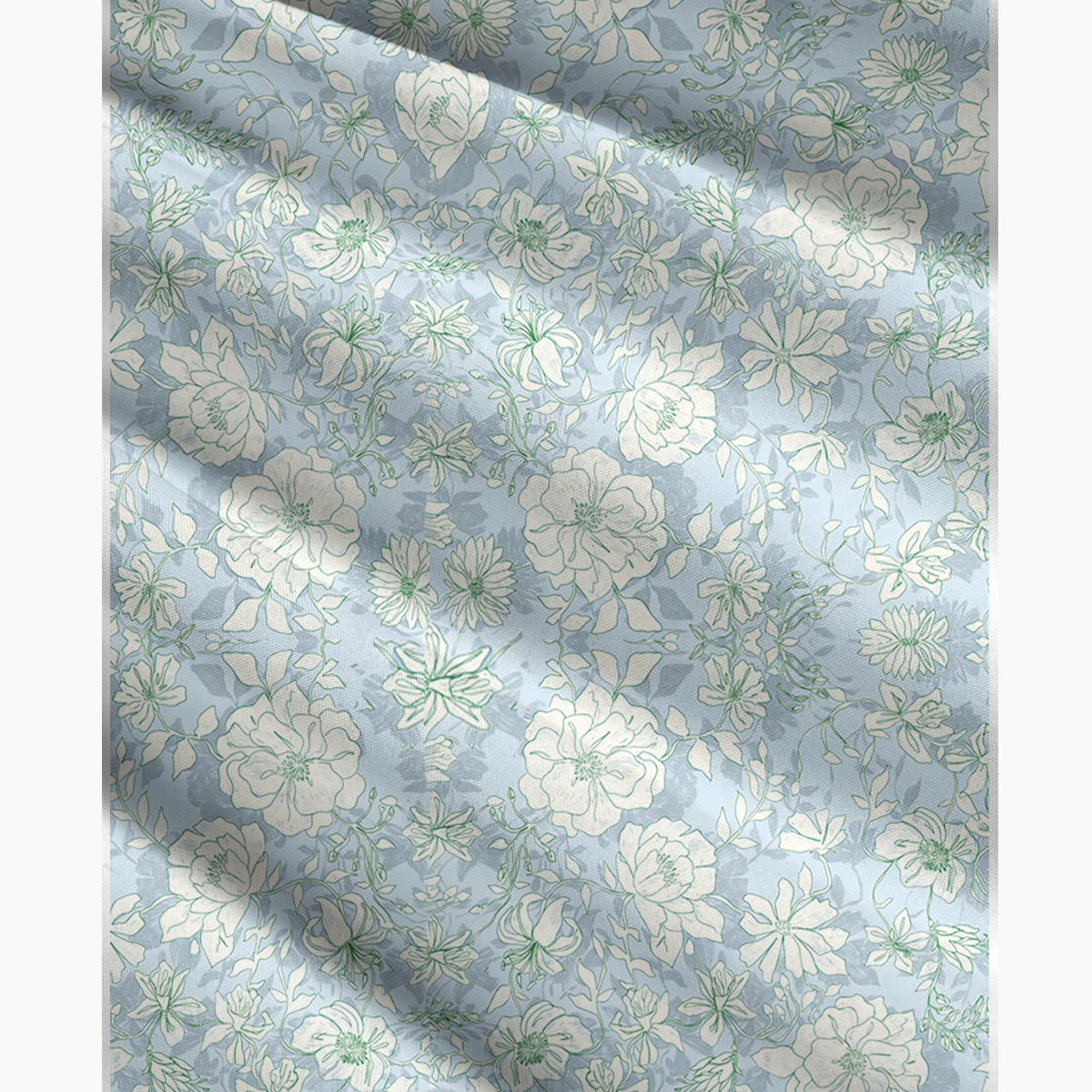 Mist Floral Print Maxi Skirt