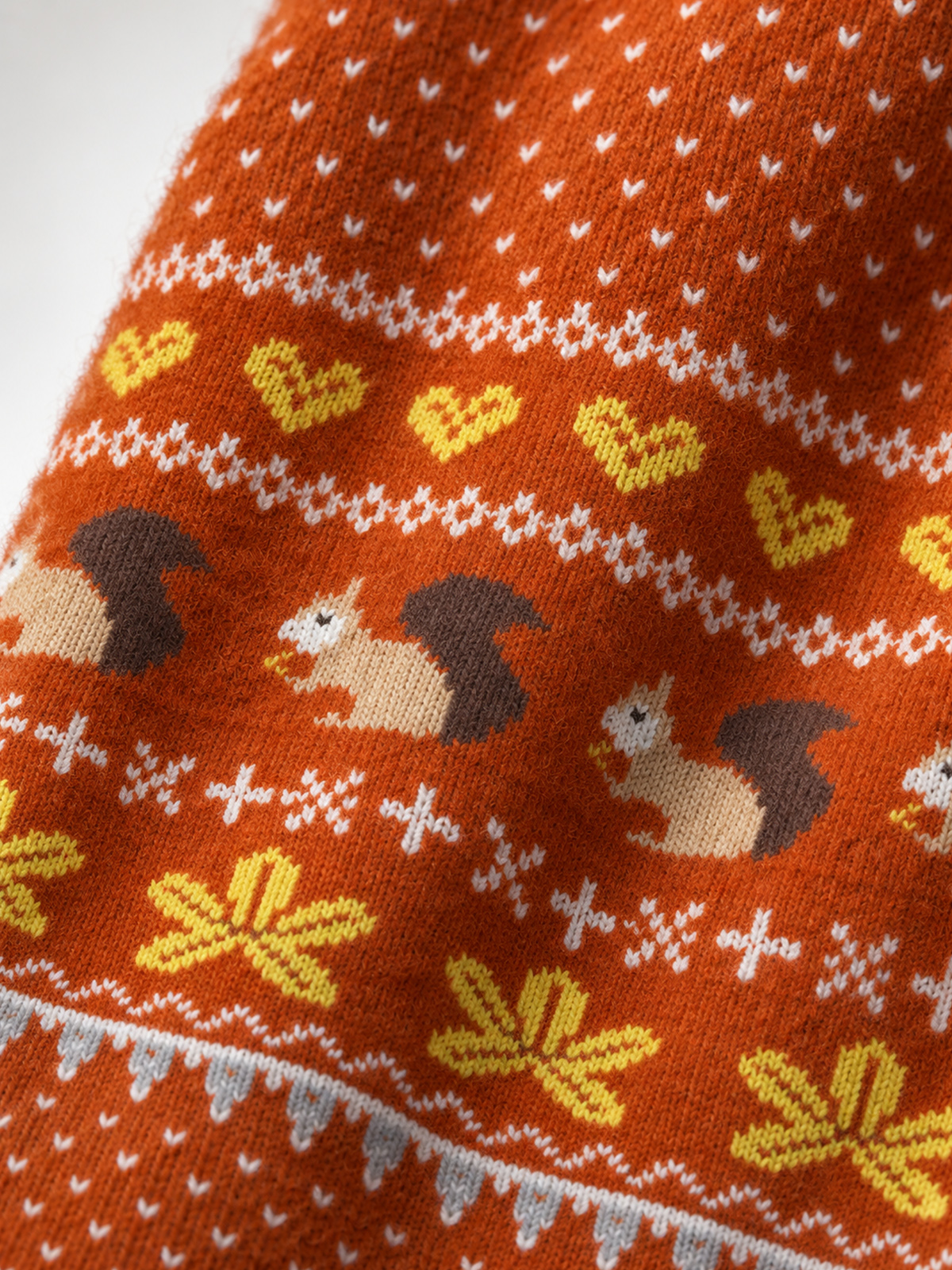 Autumn Woodland Squirrel Cozy Fuzzy Beanie