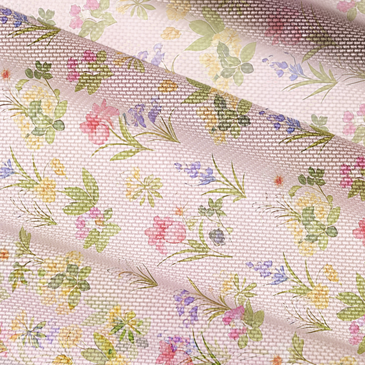 V-Neck Short Sleeve Delicate Blossom Print Mesh Top