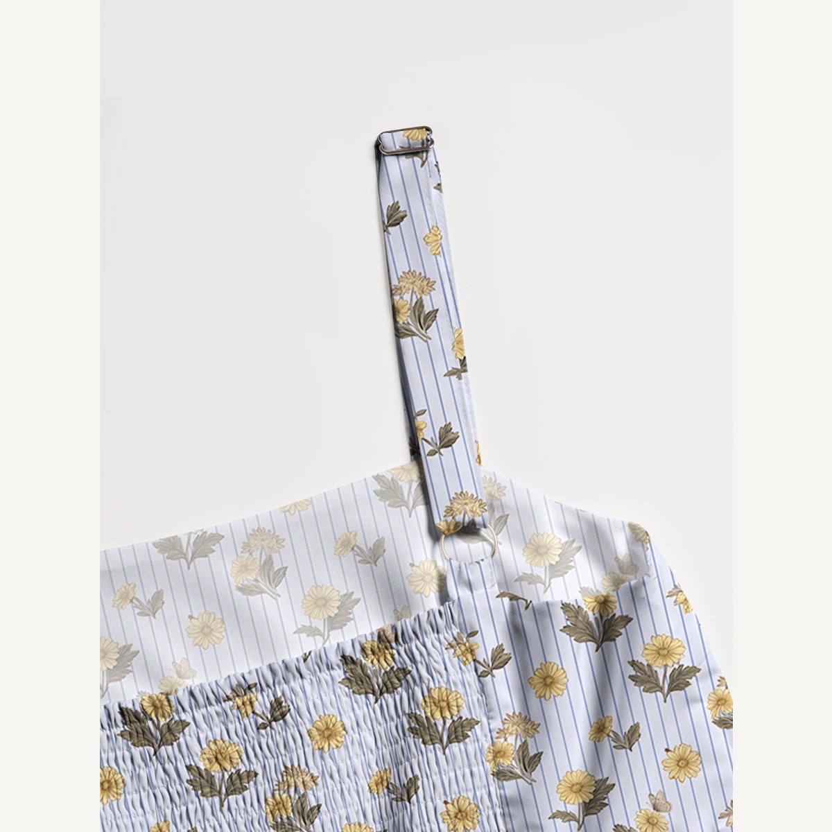 Square Neck Rosabelle Bloom Print Slip Dress