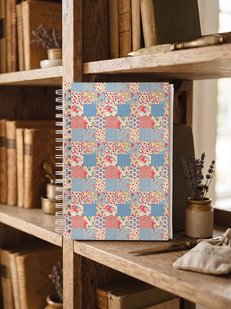 Pastel Patc Print A5 Spiral Notebook 