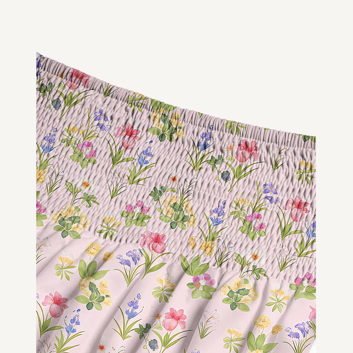 Delicate Blossom Print Maxi Skirt