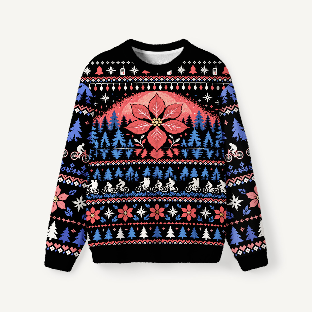 Mystical Christmas Forest Fuzzy Sweater