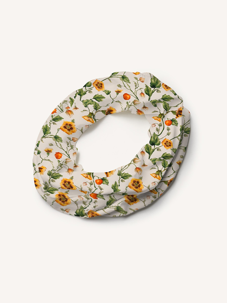 Golden Field Print Boho Bandeau Headband