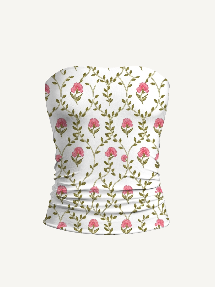 Clover Vine Whisper Print Boho Bandeau Headband