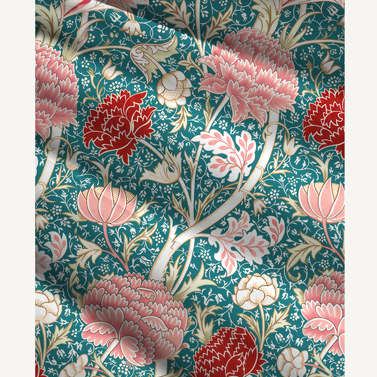 Lemon Pomegranate Garden Print Convertible Maxi Skirt & Strapless Dress  