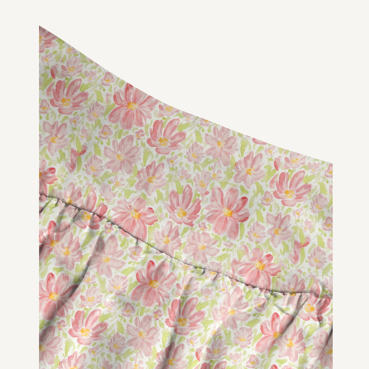 Cosmos Flower Print Maxi Skirt