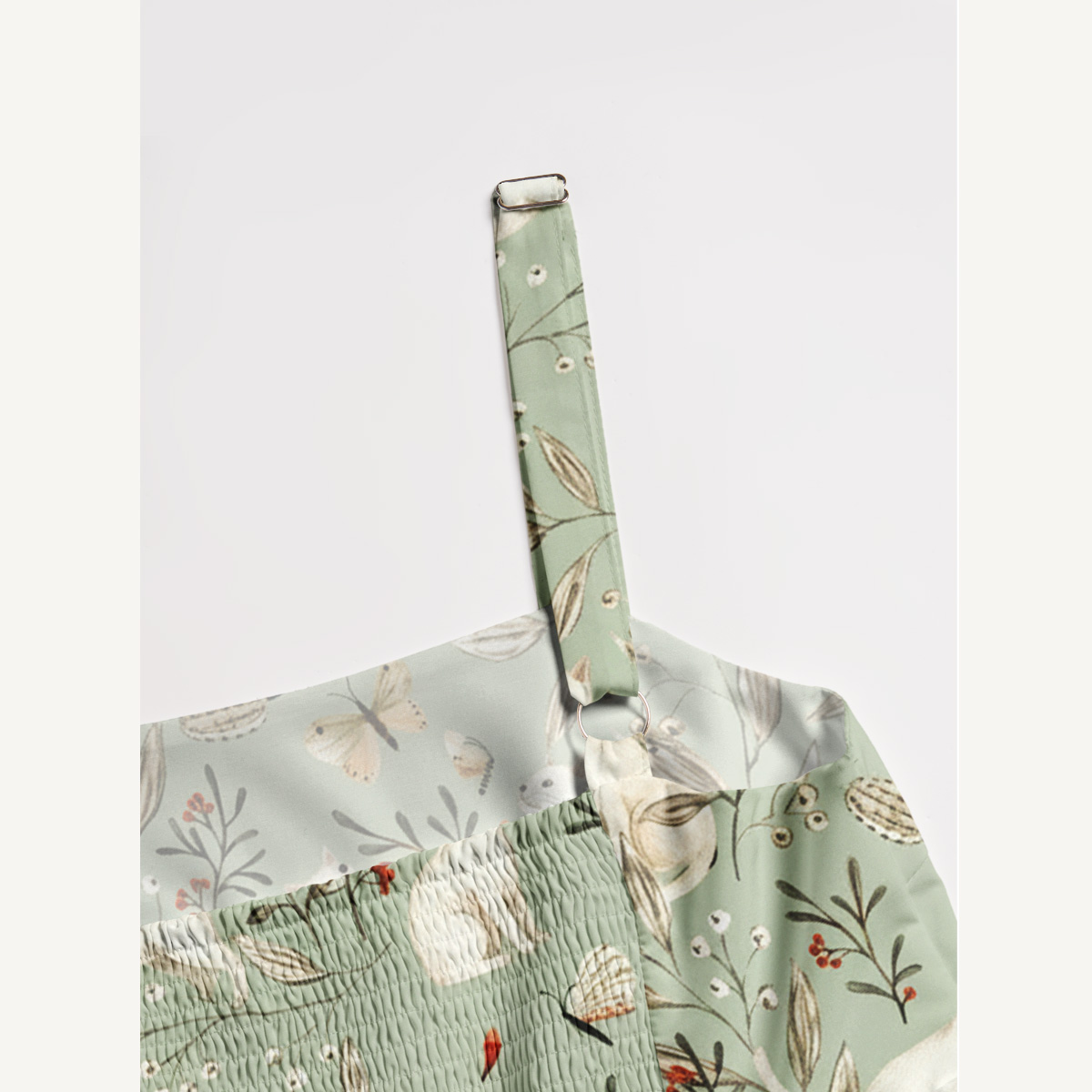 Enchanted Meadow Cat Print Quilt Wide Straps Maxi Dress With Pockets