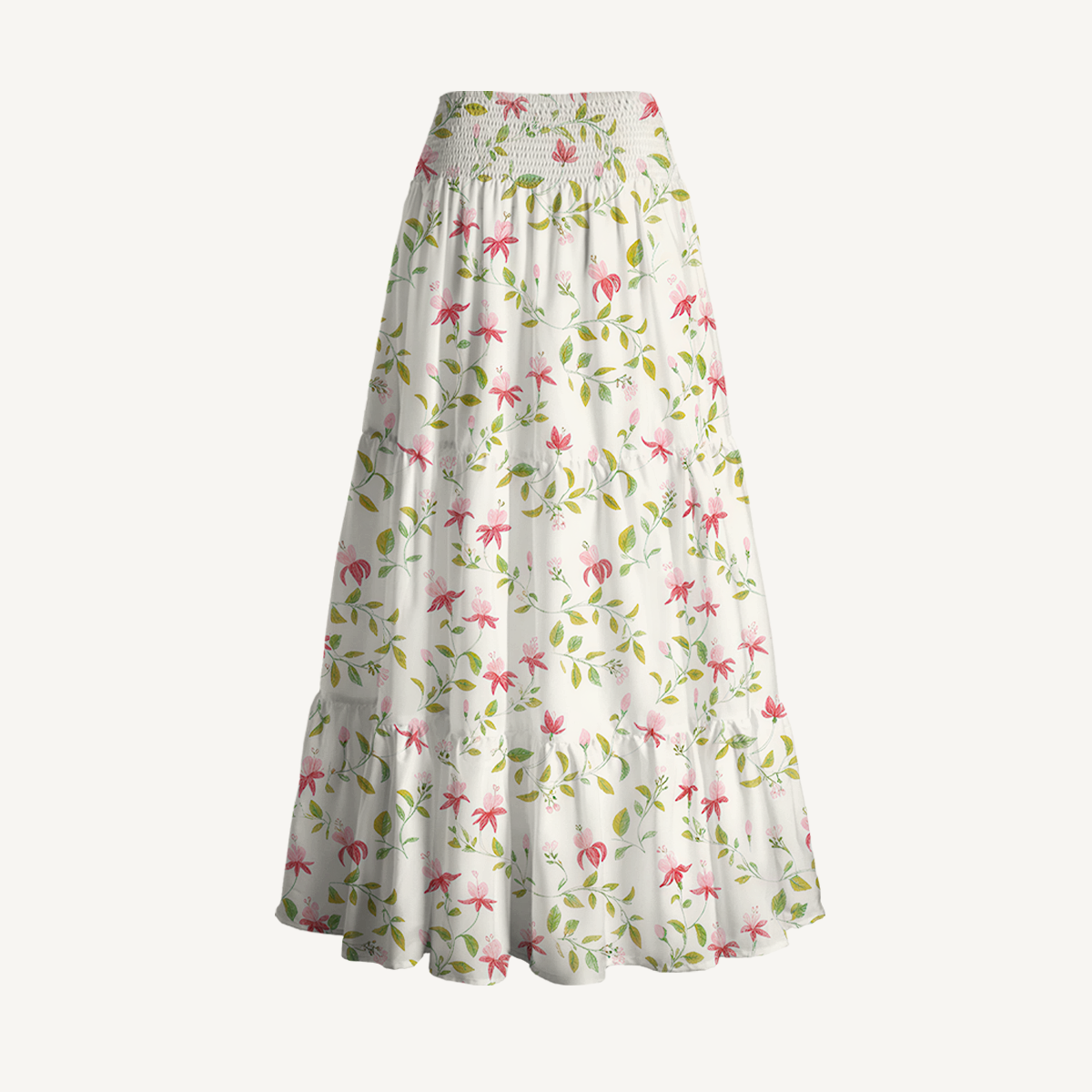 Ruby Vine Print Maxi Skirt