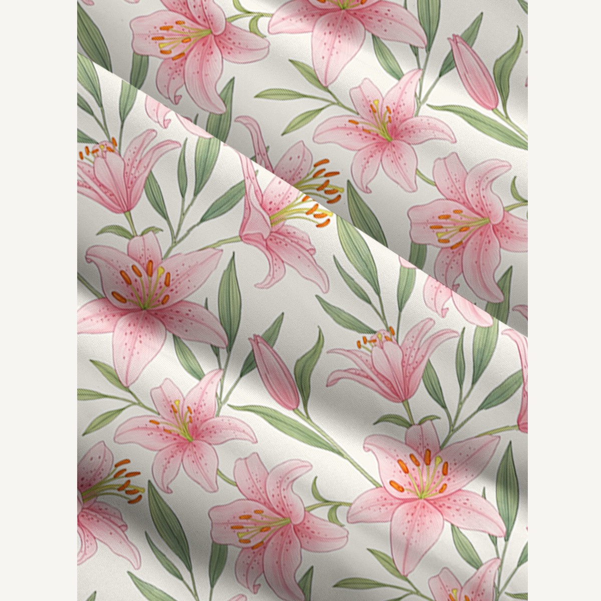 Garden Lily Printed Wide Straps Maxi Dress With Pockets