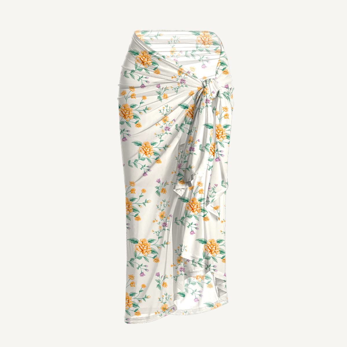 Amber Rose One Piece Swimsuit and Matching Sarong Set for Women