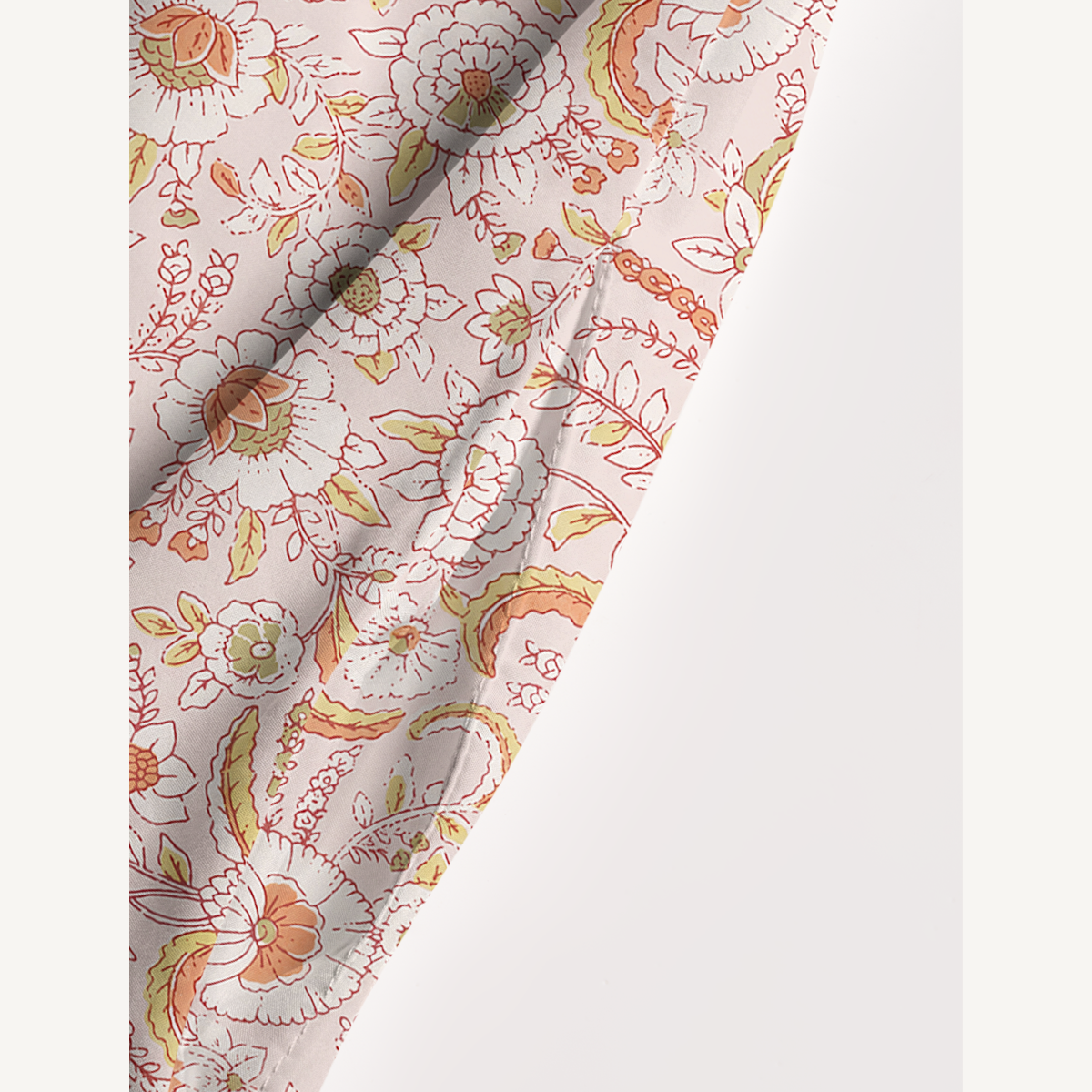 Square Neck Wild Feather  Whisper Print Slip Dress