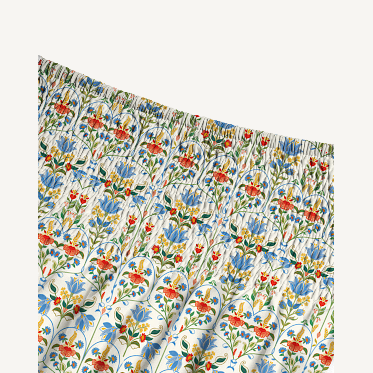 Folk Bloom Print Maxi Skirt