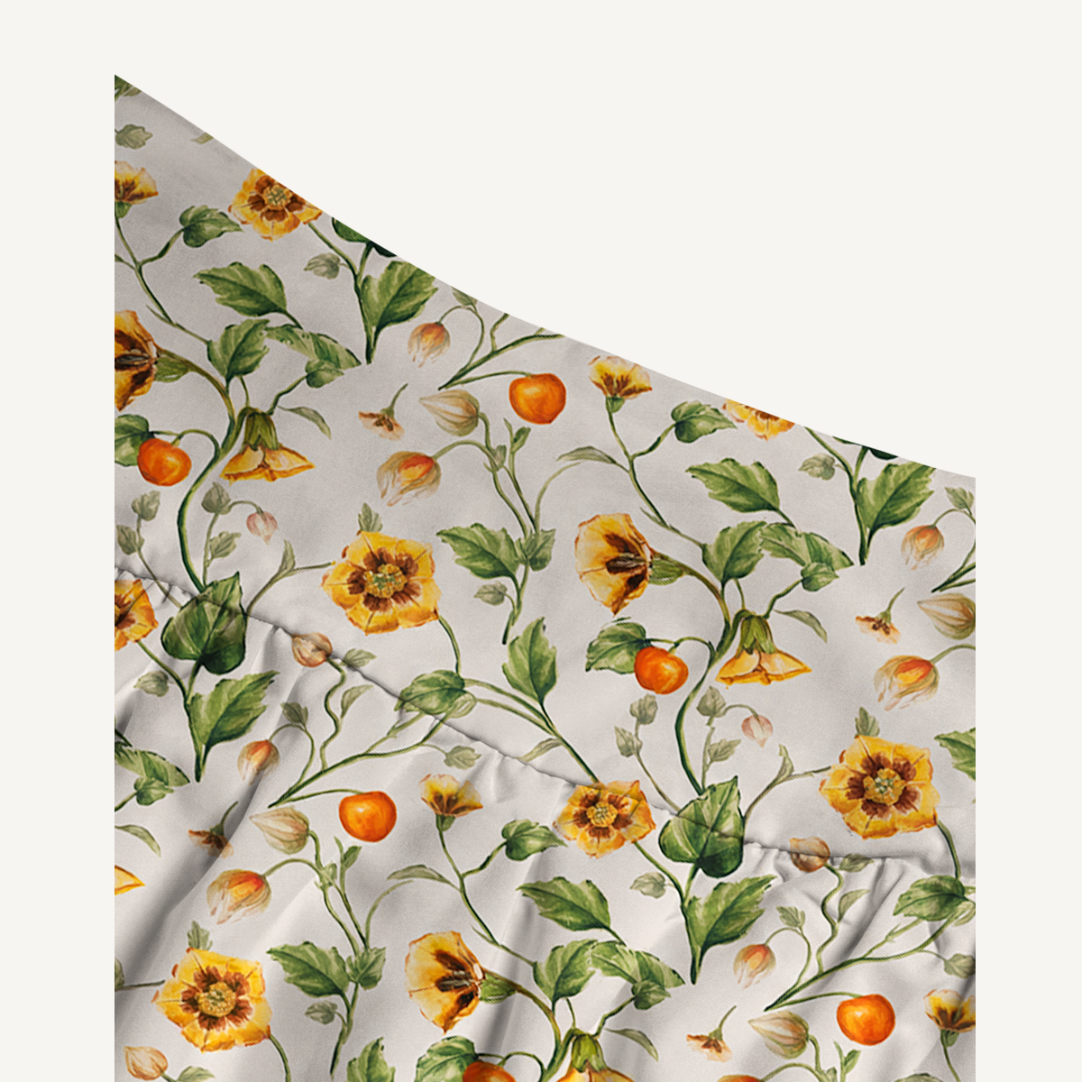 Golden Field Print Maxi Skirt