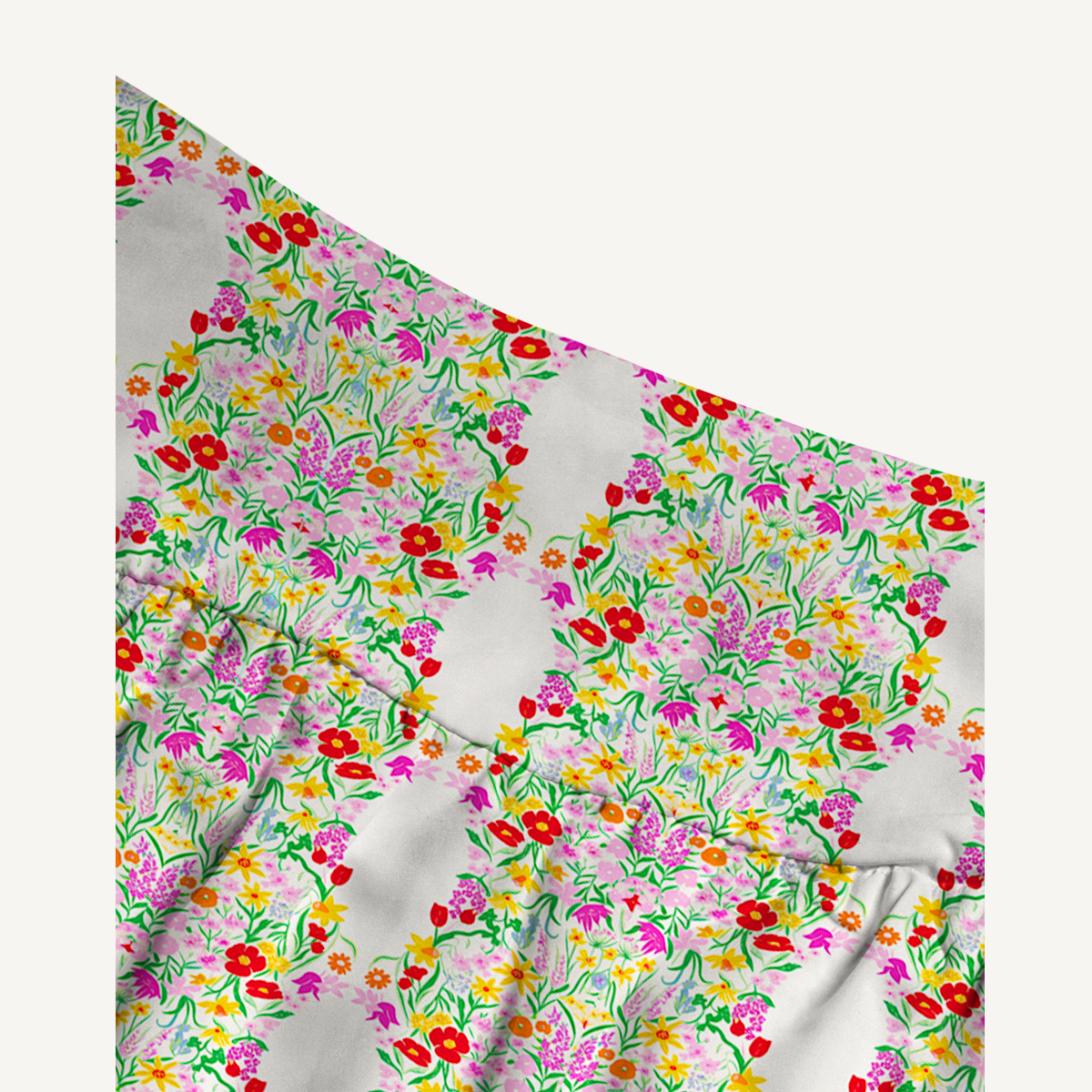 Elegant Garden Print Maxi Skirt