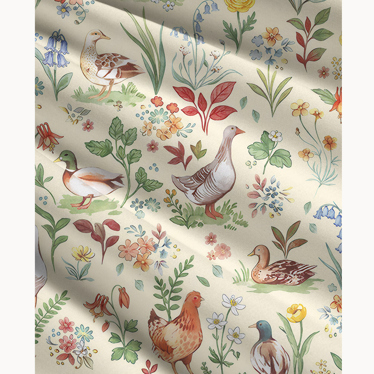 Countryside Garden Critter Print Convertible Maxi Skirt & Strapless Dress  