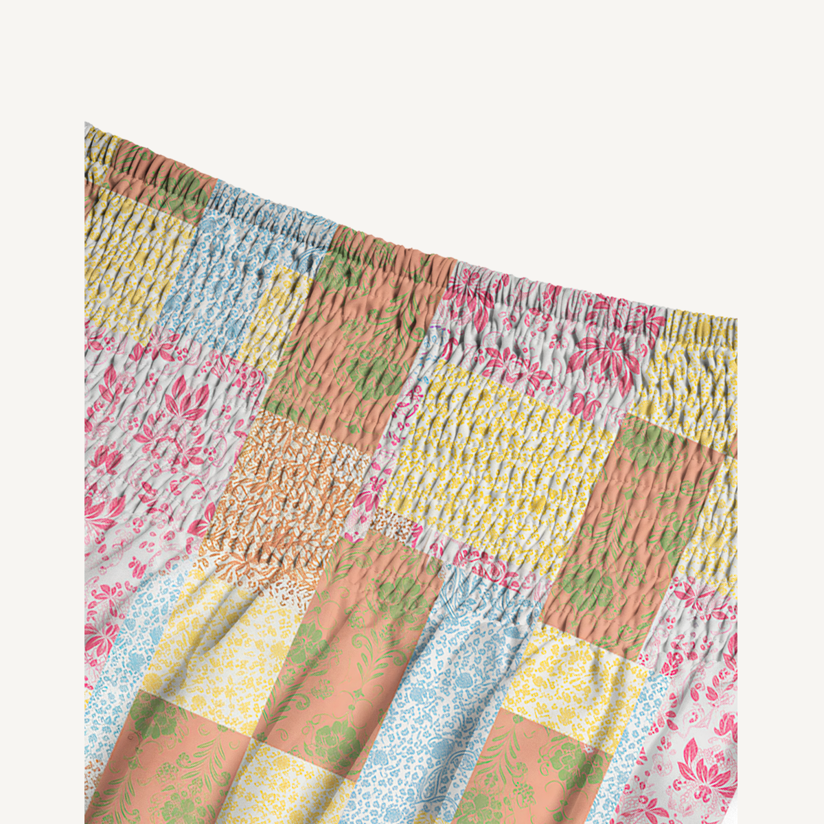 Morning Patch Print Maxi Skirt