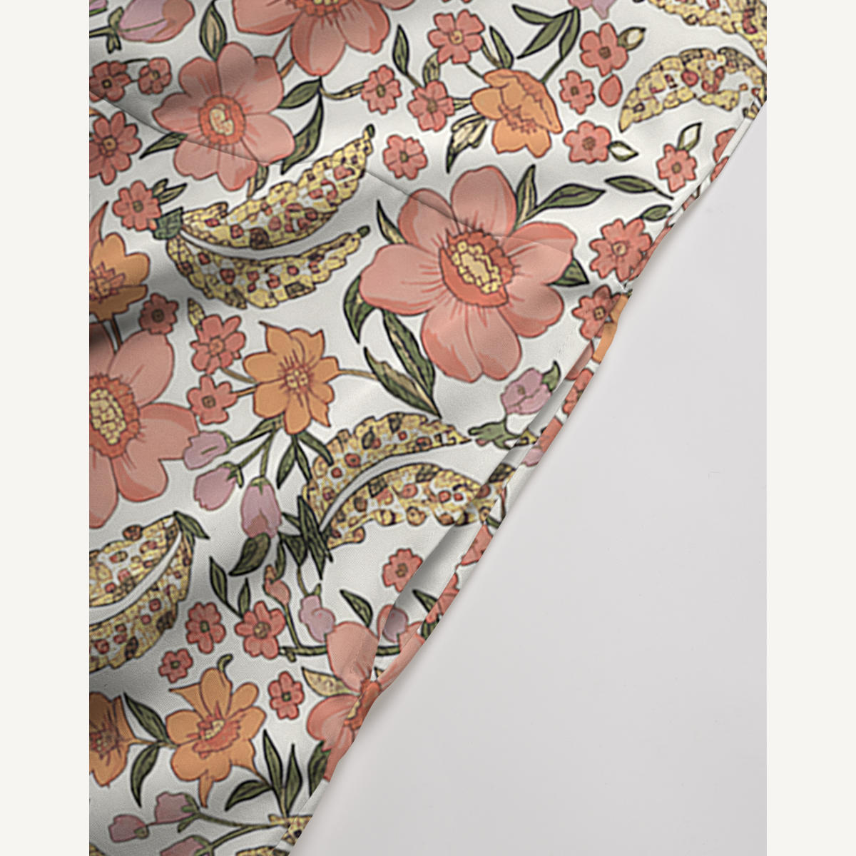 V-Neck Amber Bloom Jumpsuit with Pockets for Women