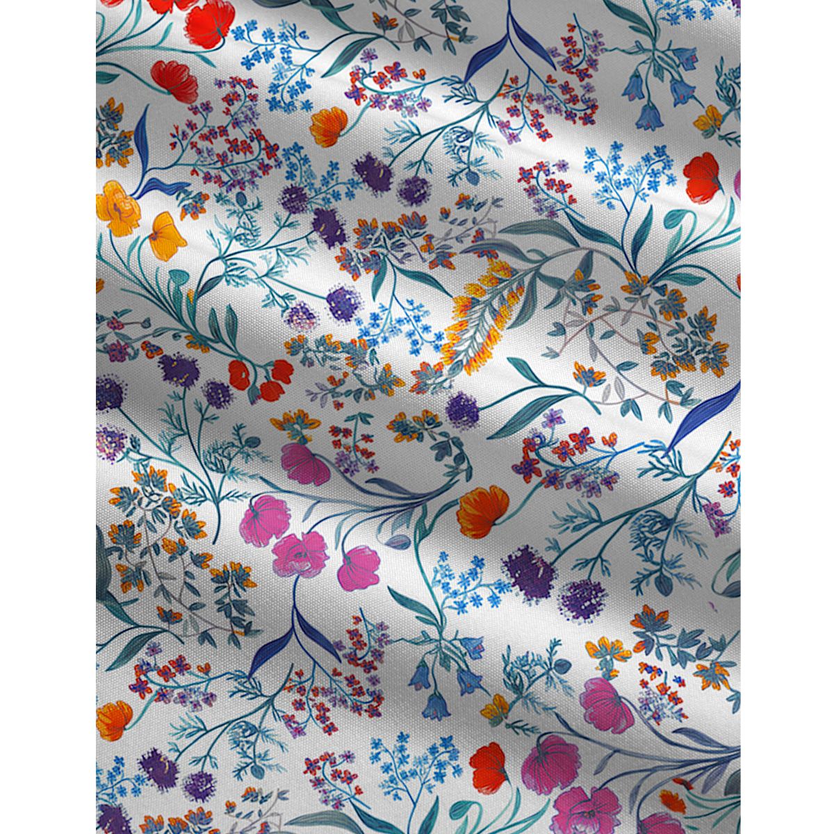 V-Neck Fiery Meadow Jumpsuit with Pockets for Women