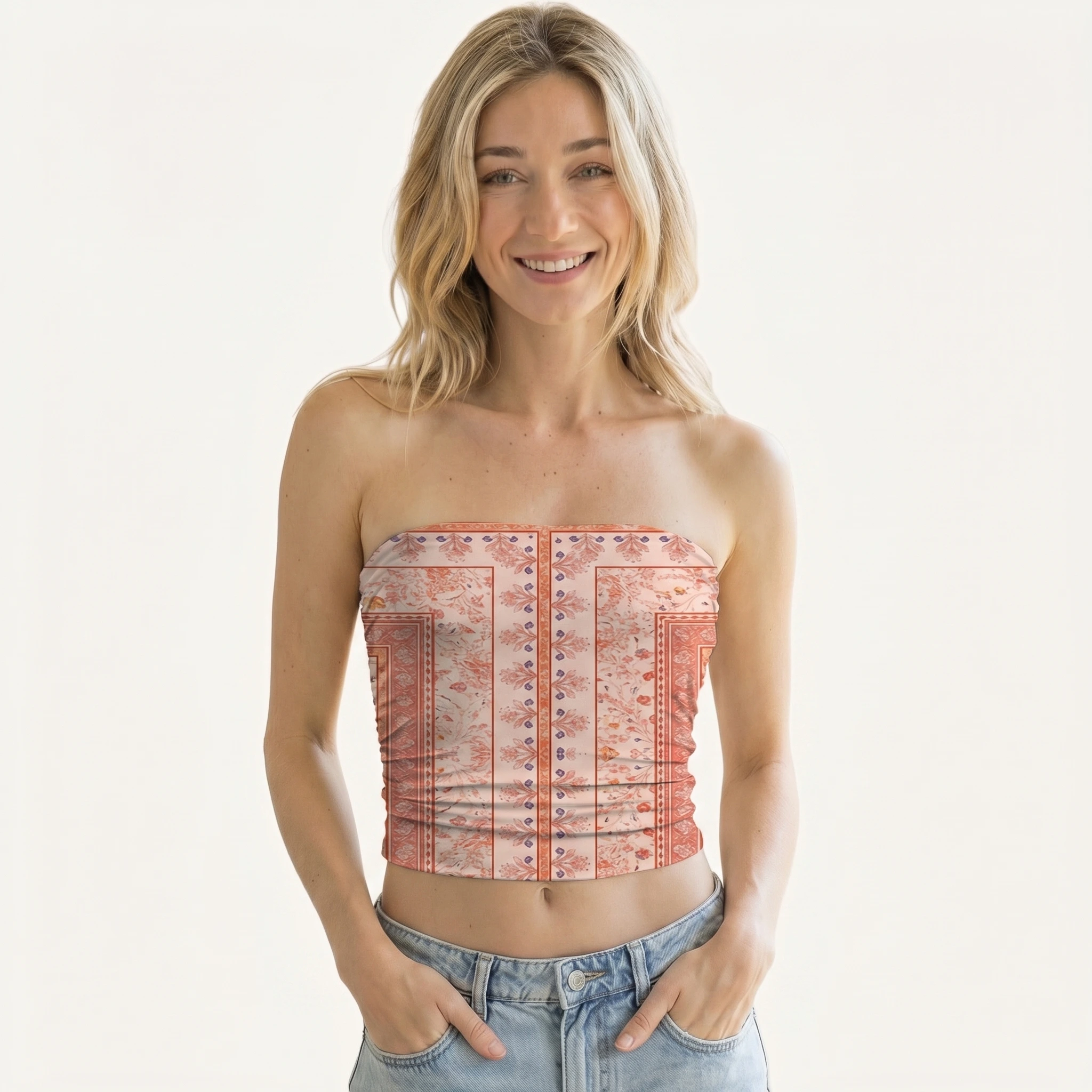 Dahlia Print Boho Bandeau Headband