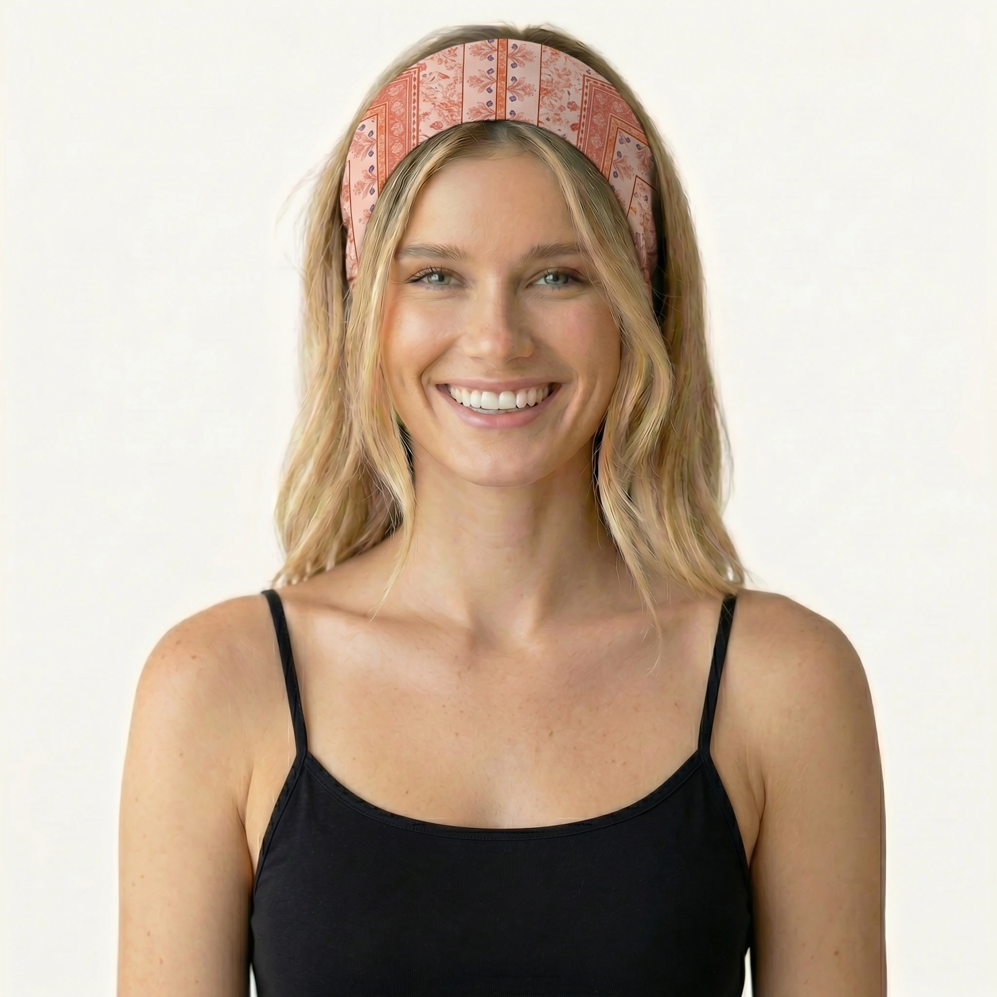 Dahlia Print Boho Bandeau Headband