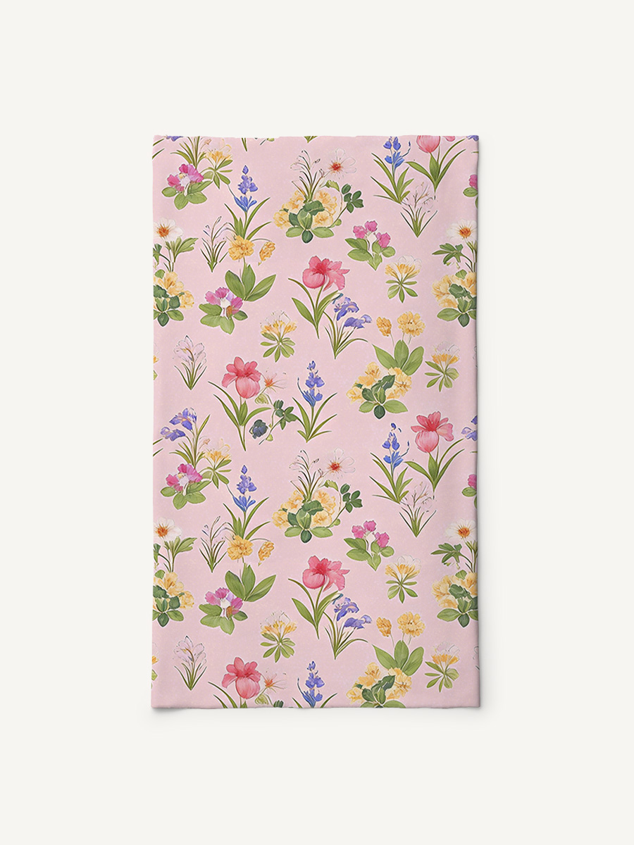 Delicate Blossom Print Boho Bandeau Headband