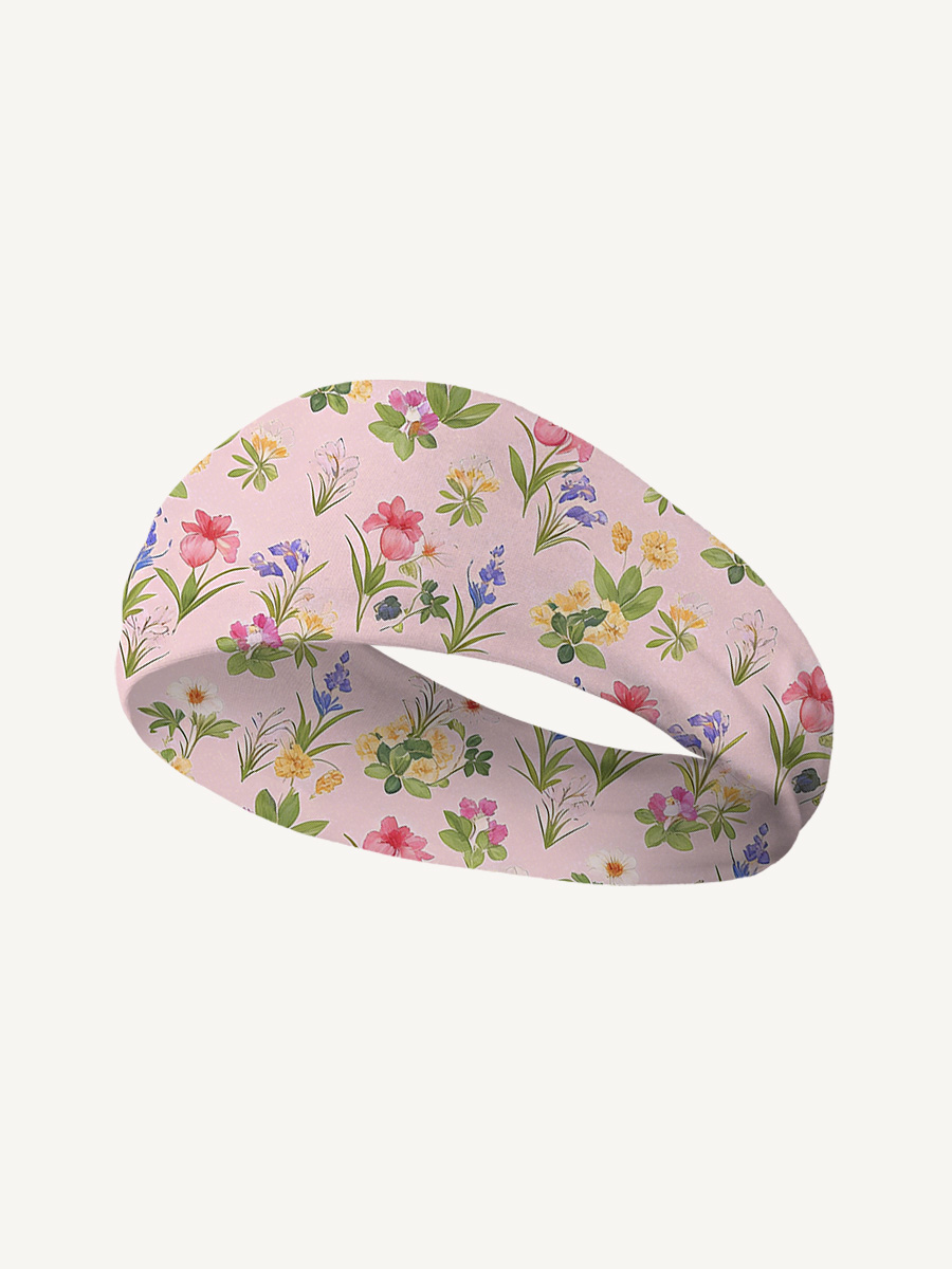 Delicate Blossom Print Boho Bandeau Headband