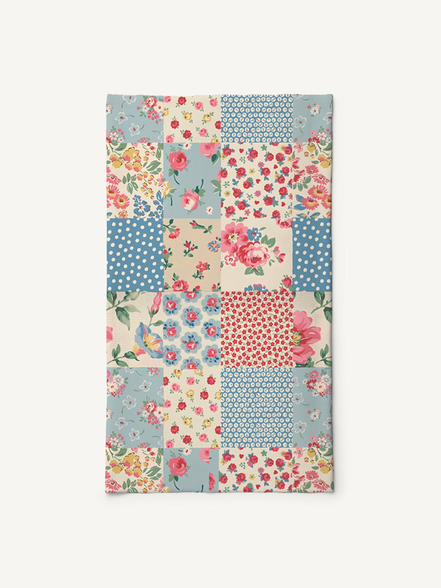 Pastel Patc Print Boho Bandeau Headband