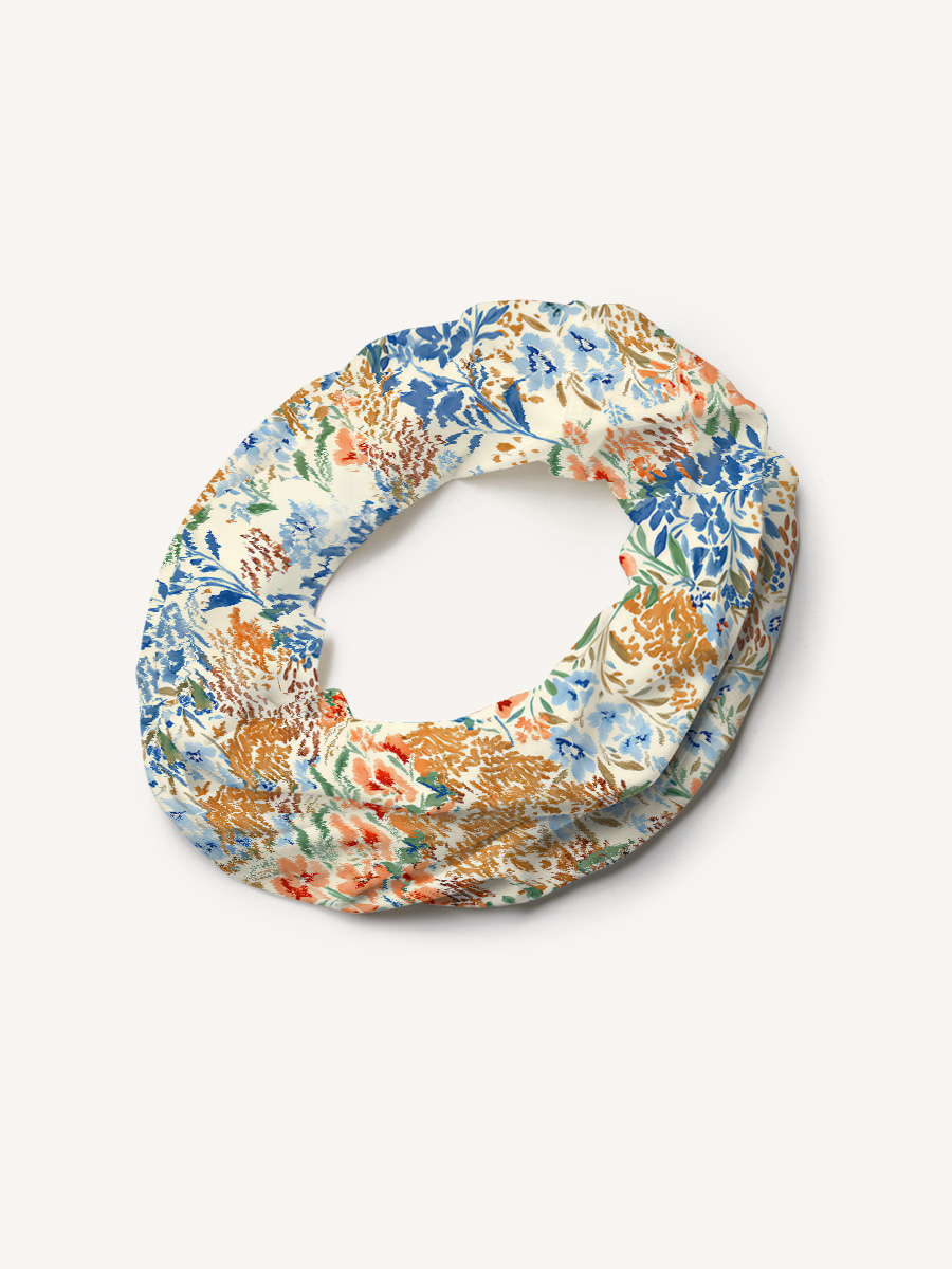 Breeze Meadow Print Boho Bandeau Headband