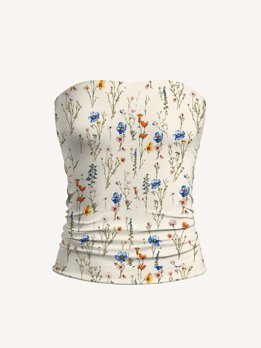 Wild Bloom Print Boho Bandeau Headband