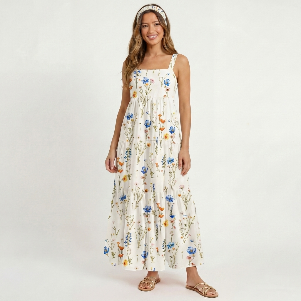 Wild Bloom Print Boho Bandeau Headband