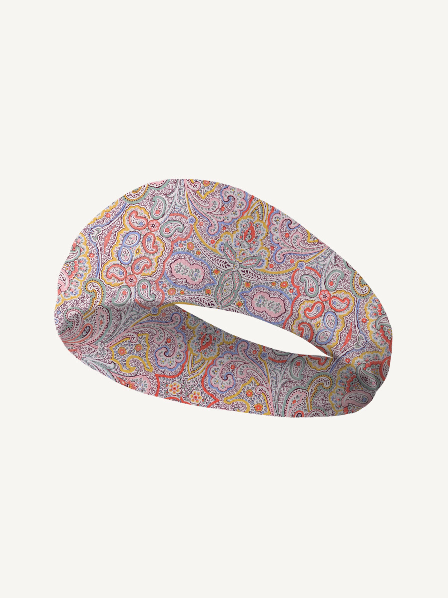Sunrise Paisley Print Boho Bandeau Headband