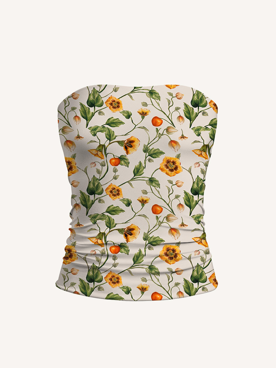 Golden Field Print Boho Bandeau Headband