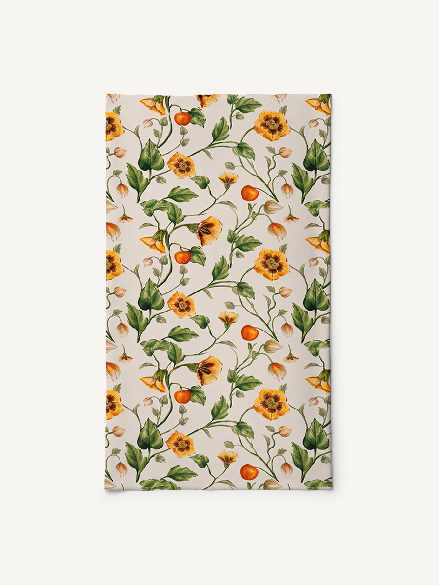 Golden Field Print Boho Bandeau Headband