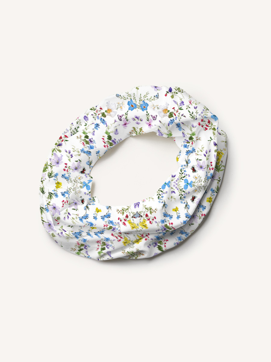 Butterfly Trail Print Boho Bandeau Headband