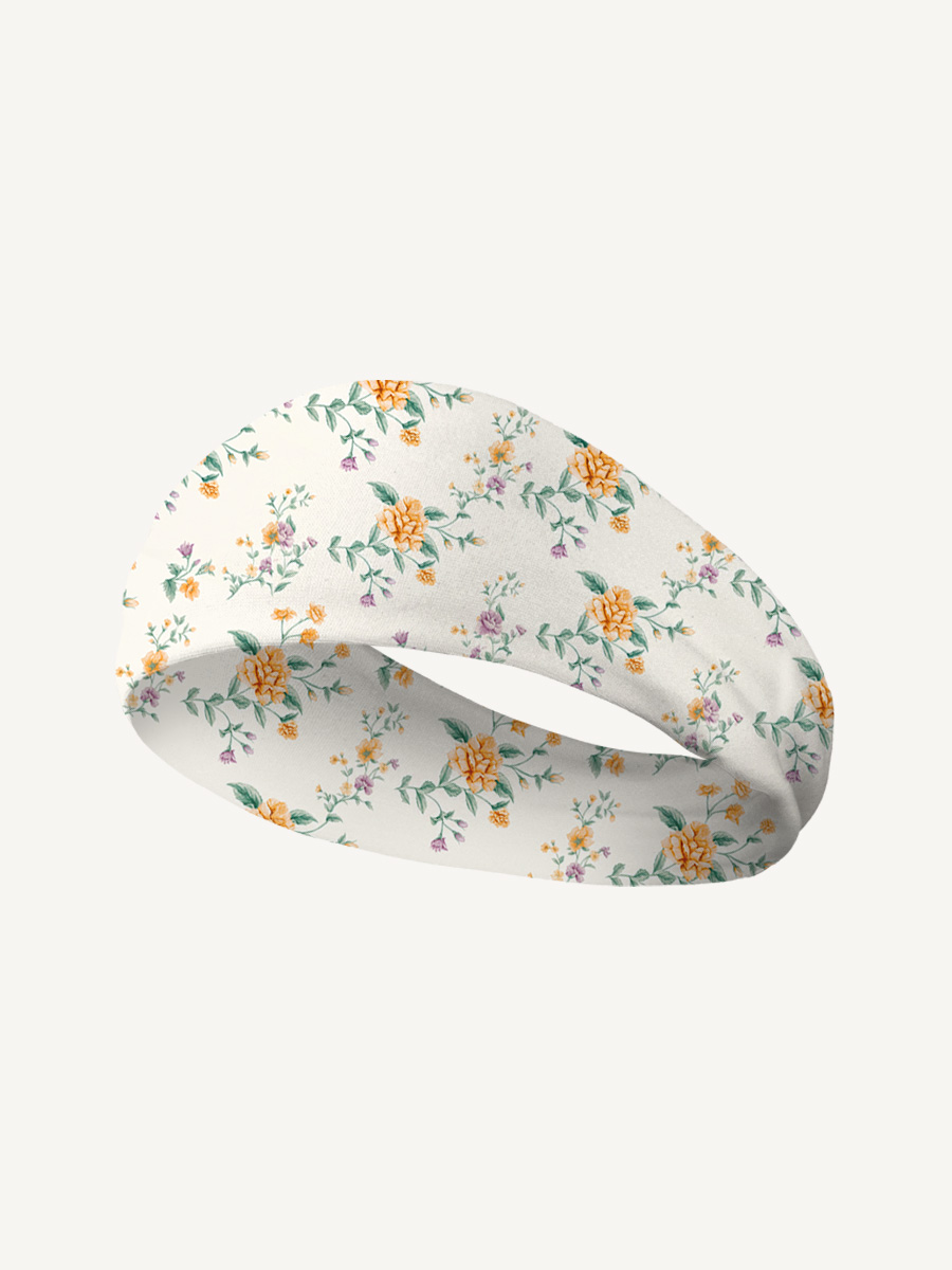 Amber Rose Print Boho Bandeau Headband
